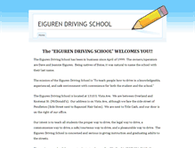 Tablet Screenshot of eigurendrivingschool.com